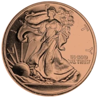 Representative Copper Round — Walking Liberty