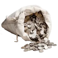 Representative 90% Silver Coins — $1,000 face bag